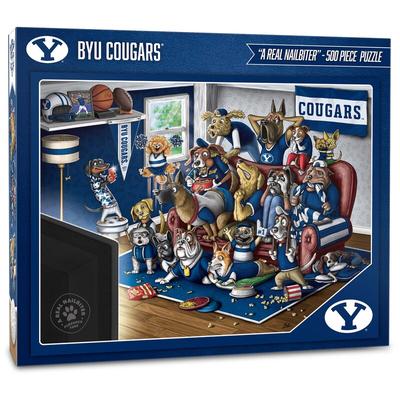 BYU Cougars Purebred Fans 18'' x 24'' A Real Nailbiter 500-Piece Puzzle