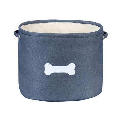 Capri Blue Toy Pet Dog Cat Basket by Park Life Designs in Blue