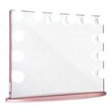 IMPRESSIONS VANITY · COMPANY Holly Glow Plus Vanity Mirror w/ 12 Clear LED Lights Dressing Makeup Mirror w/ Dimmer Switch in Yellow | Wayfair