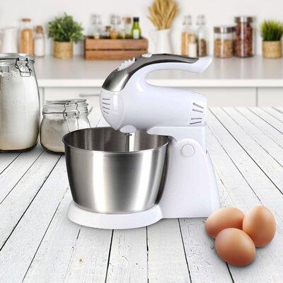 Brentwood 5 Speed 3 qt. Stand Mixer Plastic/Metal in White | Wayfair 95083189M