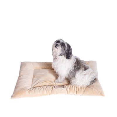 Pet Bed Mat , Dog Crate Soft Pad With Poly Fill Cushion by Armarkat in Beige