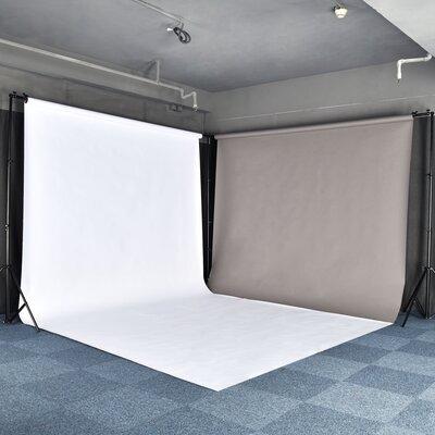 Yescom Adjustable Backdrop Support System Stand Photography Lighting Kit Metal | 118.11 H x 44.0945 W x 244.094 D in | Wayfair 01BST006-20FT-06