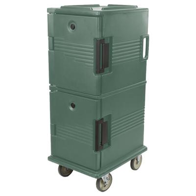 Cambro Hot Box | UPC800192 Granite Green Camcart Ultra Pan Carrier - Front Load