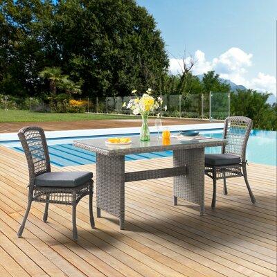 Bayou Breeze ASTI All-Weather 3 Pc Outdoor Dining Set w/ 30