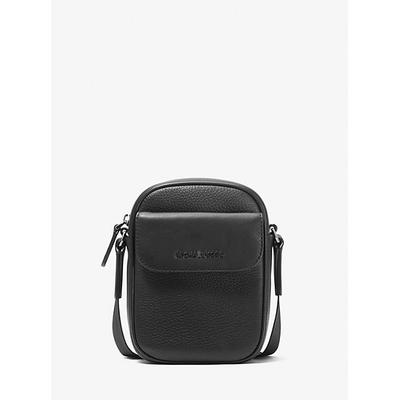 Michael Kors Hudson Pebbled Leather Smartphone Crossbody Bag Black One Size