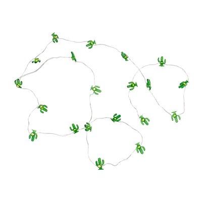 Northlight Seasonal 10-Count LED Green Cactus Fairy Lights - Warm, Copper in White | 1 H x 0.25 W x 46 D in | Wayfair NORTHLIGHT FM91975