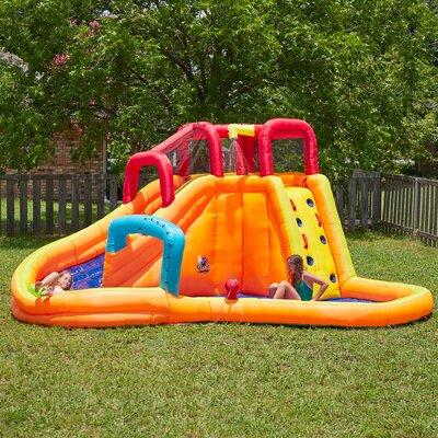 Banzai kids Inflatable Outdoor Lazy River Adventure Water Park Slide & Pool | 94.8 H x 159.6 W x 180 D in | Wayfair BAN-14000