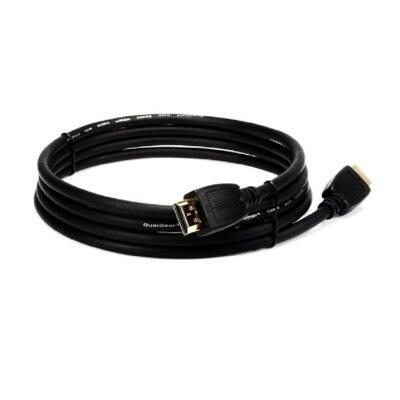 QualGear 10 Feet High Speed Hdmi Cable Wrap in Black, Size 1.5 H x 7.0 W x 6.5 D in | Wayfair QG-CBL-HD20-10FT