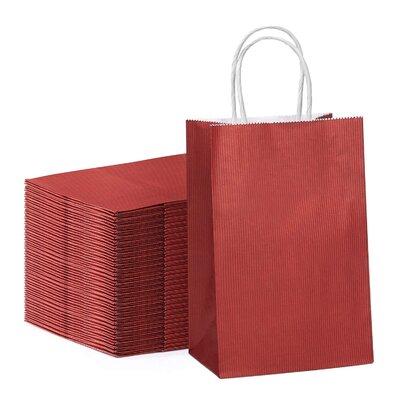 JIAQ Basic Paper Disposable Gift Bags Paper in Red | Wayfair JIAQcacad61