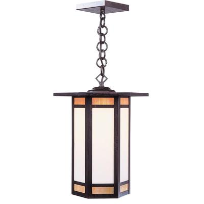 Arroyo Craftsman Etoile 15 Inch Tall 1 Light Outdoor Hanging Lantern - ETH-11-GWC-BK