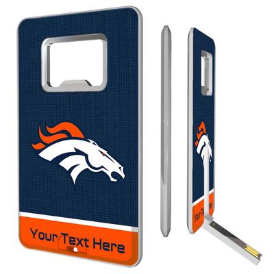 Denver Broncos Personalized Credit Card USB Drive & Bottle Opener