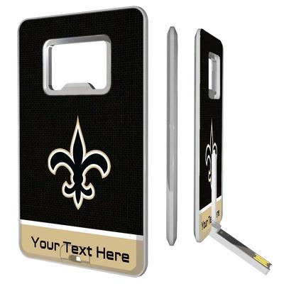 New Orleans Saints Personalized Credit Card USB Drive & Bottle Opener