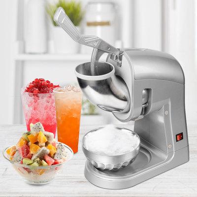 Chunhelife 120V 350W Commercial Removable Dual Blades Electric Ice Crusher Silver in Gray, Size 19.0 H x 16.5 W x 8.26 D in | Wayfair GT00535