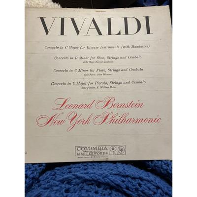 Columbia Media | 5$25 Bernsteinny Philharmonic Vivaldi, Four Concertos, Columbia Ms-6131 6eye | Color: Cream/White | Size: 12