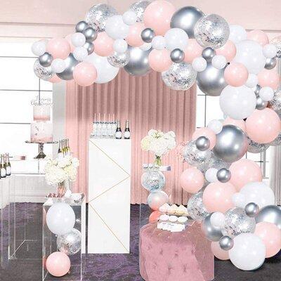IMMENCE 100 Piece Balloons in Gray/Pink/White | Wayfair IMMENCEde3e9c1
