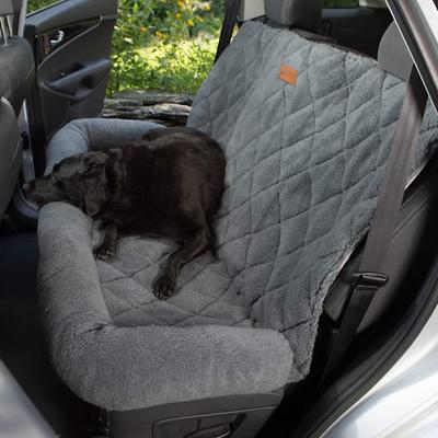 3 Dog Pet Supply Shearling Quilted Dog Seat Protector with Bolster, 26
