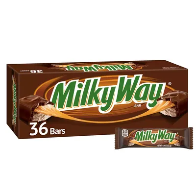 Milky Way Full Size Bulk Fundraiser Chocolate Candy Bars (1.84 oz., 36 ct.)