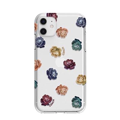 Coach Cell Phones & Accessories | Coach Dreamy Peony Protective Case For Apple Iphone 11 Clearrainbowglitter | Color: Blue/Pink | Size: Iphone 11