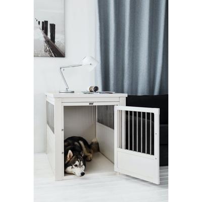 InnPlace™ Pet Crate & End Table by New Age Pet in Antique White