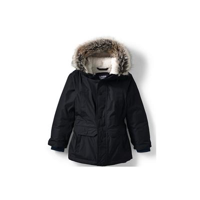 Kids Expedition Down Waterproof Winter Parka - Lands' End - Black - XS