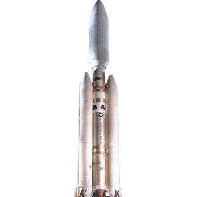 Wet Paint Printing Nasa Titan Iv Air Force Space Rocket Ship Astronomy Cardboard Standup, Size 90.0 H x 22.0 W x 1.0 D in | Wayfair H69350
