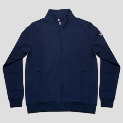 Fila Essentials Match Fleece Full Zip Jacket Men's Tennis Apparel Navy