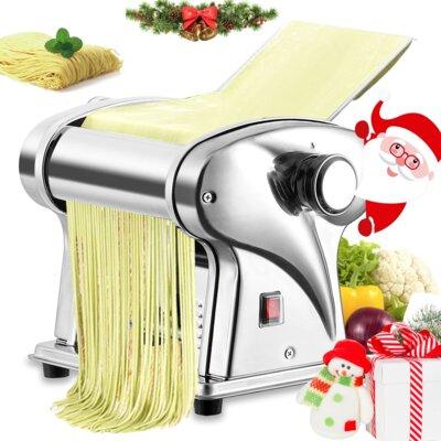 DELCY Electric Pasta Maker 6 Attachments Stainless Steel in Gray, Size 8.2 H x 6.8 W x 8.6 D in | Wayfair DELCY856667a