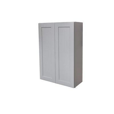 Cabinets.Deals Grey Shaker Double Door Wall Cabinet | 42 H x 24 W x 12 D in | Wayfair GS-W2436