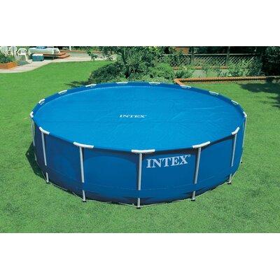 Intex 18 Ft Round Easy Set Solar Cover & Deluxe Pool Maintenance Kit w Vacuum Plastic in Blue | 22.83 H x 216 W x 216 D in | Wayfair