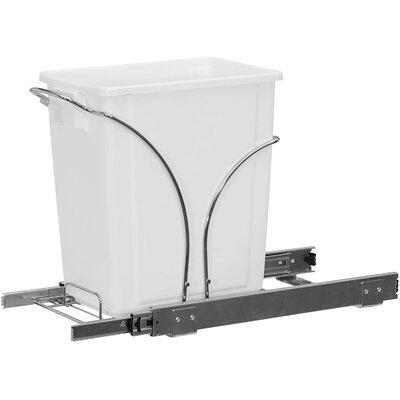 SLEI 5 Gallon Trash Can Metal in White, Size 14.0 H x 9.0 W x 13.0 D in | Wayfair SLEIf1430a0
