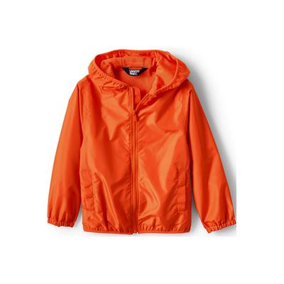 Kids Waterproof Rain Jacket - Lands' End - Orange - XXL
