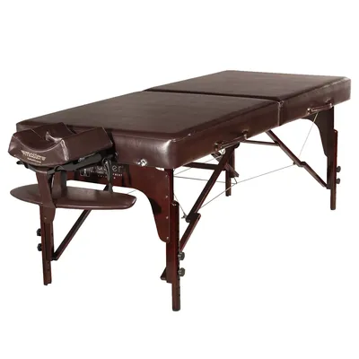 Master Massage 31" Carlyle Portable Massage Table Package, Brown Luster