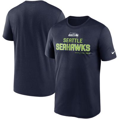 Men's Nike College Navy Seattle Seahawks Legend Community Performance T-Shirt