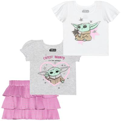Licensed 3 Piece Skirt Set Baby Yoda 2T
