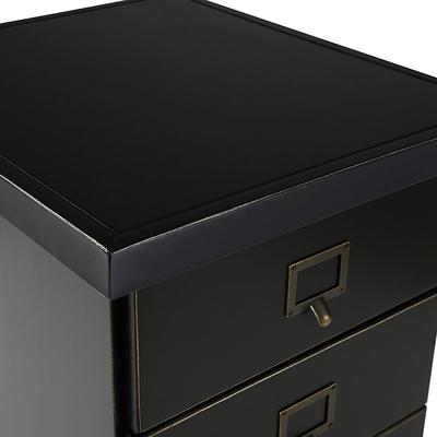 Wood Top - Partners Desk - Rubbed Black - Ballard Designs - Ballard Designs