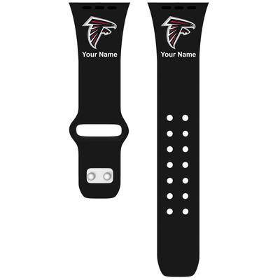 Atlanta Falcons 38/40/41mm Personalized Engraved Silicone Apple Watch Band