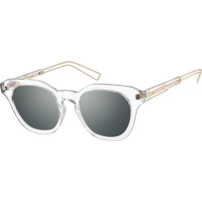 Zenni Square Rx Sunglasses Mist Plastic Full Rim Frame