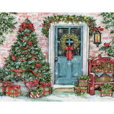 Lang Greenery Greetings Boxed Christmas Card | 1.5 H x 5.9 W x 7.64 D in | Wayfair 1004886