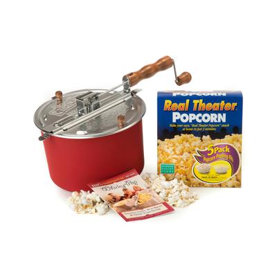 Wabash Valley Farms Popcorn red - Red Whirley-Pop & Real Theater Five-Pack All-Inclusive Popping Set
