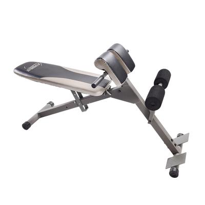 Ab/Hyperextension Bench Pro Home Fitness Equipment by Stamina in Black Silver
