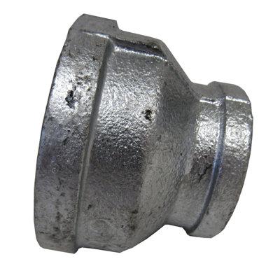 Plumbing N Parts 2 In. X 1 In. Galvanized Coupling_PNP-35784 Stainless Steel in Gray | 2.75 H x 2 W x 1 D in | Wayfair