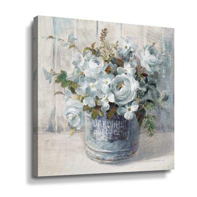 Red Barrel Studio® Garden Blooms I - Painting on Canvas Canvas, Cotton in White | 36 H x 36 W x 2 D in | Wayfair 2AE842BC0F304ECE9AB89020F26542C5