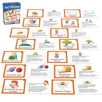 Junior Learning 100 Common Idioms Educational Activity Cards | 1.9 H x 3.5 W x 4.6 D in | Wayfair JL473