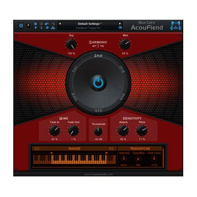 Blue Cat Audio AcouFiend Acoustic Feedback Simulator Plug-In (Download) - [Site discount] 11-31399