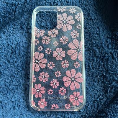 Kate Spade Accessories | Kate Spade Iphone 12 Pink Flower Phone Case | Color: Pink/Silver | Size: Os
