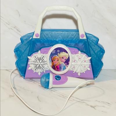 Disney Toys | Disney Frozen Ii ~ Elsa Karaoke Boombox Microphone Flashing Lights Mp3 Connect | Color: Blue/White | Size: One Size