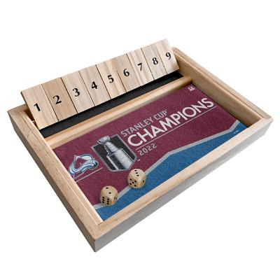 "Colorado Avalanche 2022 Stanley Cup Champions Shut The Box Game"