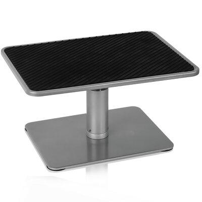 Mount-It Height Adjustable Ergonomic Laptop Stand Fits 11 - 15 in. Laptops or 24 - 32 in. Monitors, Silicone in Gray, Size 13.1 H x 8.9 W in Wayfair