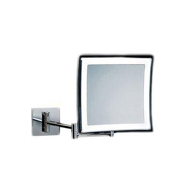 WS Bath Collections Spiegel Battery Operated Makeup Bathroom/Vanity Mirror Metal | 16.1 H x 8.3 W x 16.5 D in | Wayfair WS 84