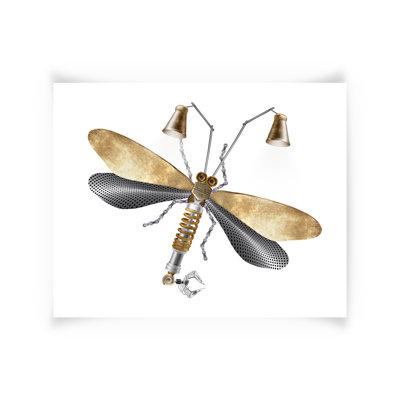 Nature Creative Nature Steampunk Collection Wall Art Paper in White | 16 H x 20 W in | Wayfair P24-AK00219-UNFRAMED-16x20